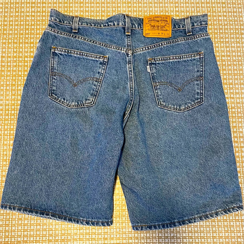 LEVIS Shorts 550 Vintage 90s White Tab Denim  Men's 38 X 11 EUC